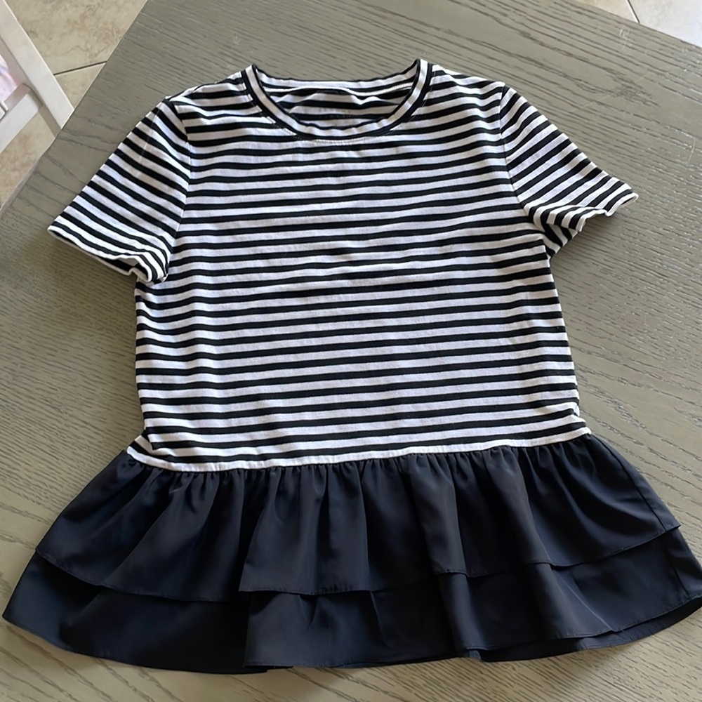 Kate Spade Brooke Street peplum top size S